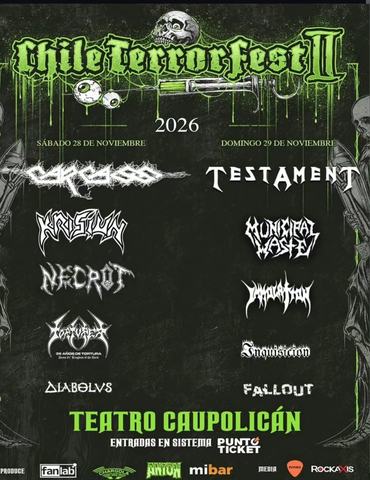 Chile Terror Fest II: Carcass y más