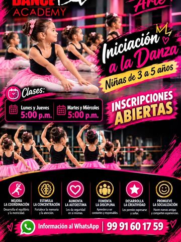 Dance Initiation for girls aged 3 to 5