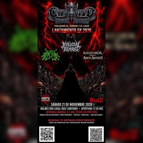 Lanzamiento EP 2026: Catalepsia Rigor Mortis