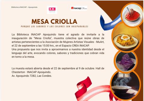 Muestra Mesa Criolla