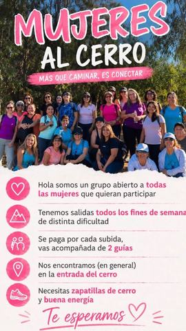 Salidas de Trekking Mujeres al Cerro