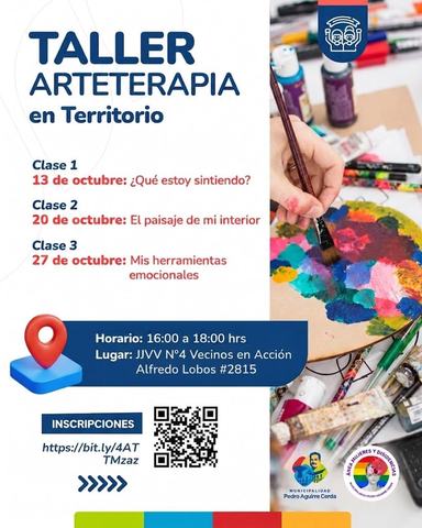 Taller de Arteterapia en el Territorio JJVV