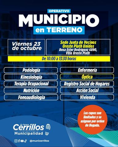 Operativo Municipio en Terreno Cerrillos