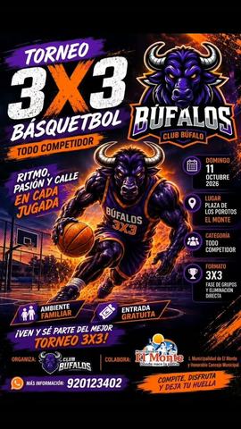 Torneo 3x3 Básquetbol Búfalos