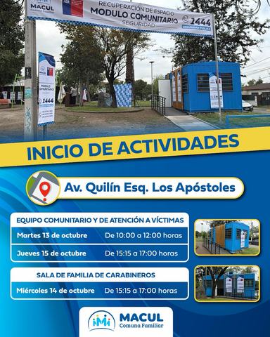 Módulo Comunitario Seguridad Macul