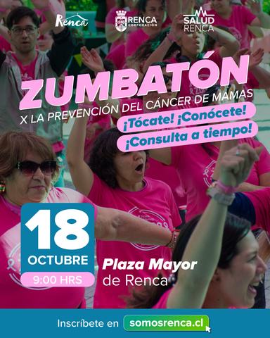 Zumbatón por la prevención del Cáncer de Mamas