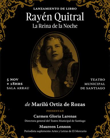 Lanzamiento: Rayén Quitral. La Reina de la Noche
