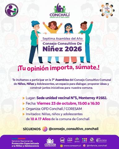 7ª Asamblea Consejo Consultivo Comunal de Niñez