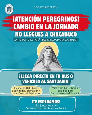 Peregrinación Santa Teresa de Los Andes