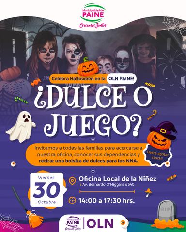 Dulce o Juego Halloween Paine
