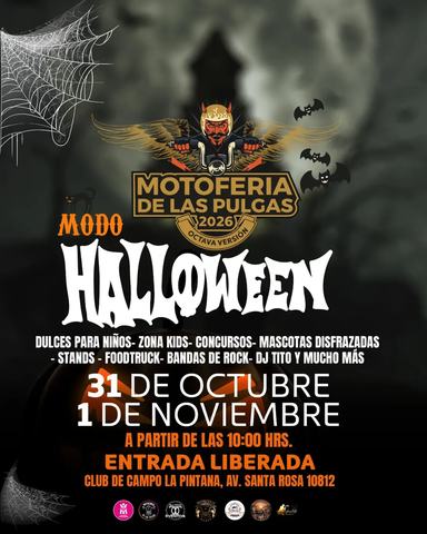 Motoferia de las Pulgas Modo Halloween