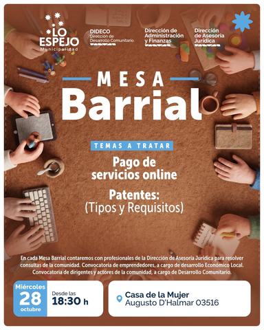Mesa Barrial Lo Espejo
