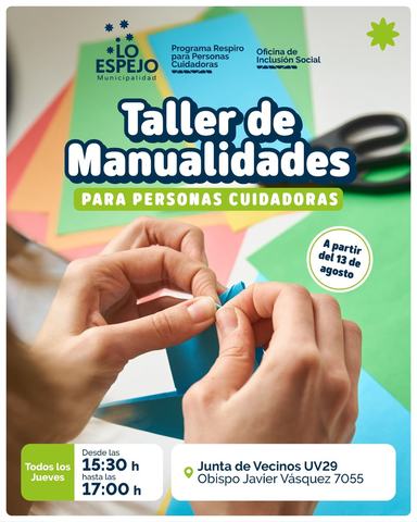 Taller de Manualidades para Cuidadores