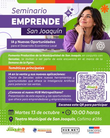Seminario Emprende San Joaquín: IA
