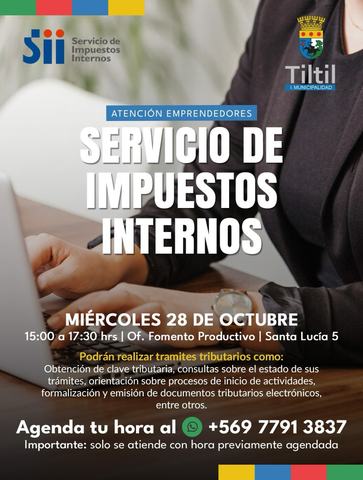 Atención SII Emprendedores Tiltil