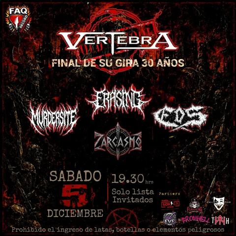 Vertebra - Final of their 30th anniversary tour