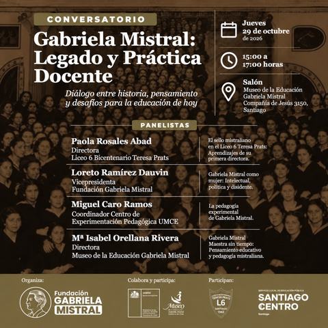 Conversatorio Gabriela Mistral: legado docente