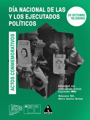Acto Día Nacional de las y los Ejecutados Políticos