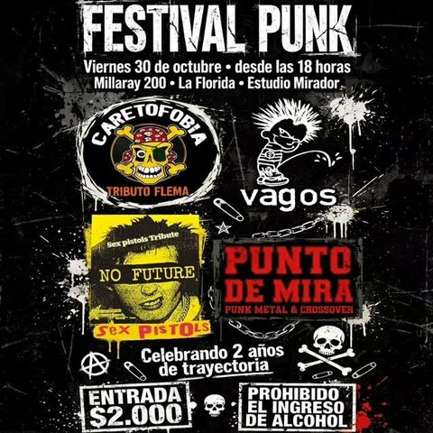Festival Punk: Caretofobia, Vagos, No Future y más