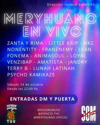 Meryhuano en Vivo y más artistas