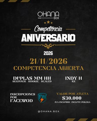 Competencia Aniversario Ohana Box