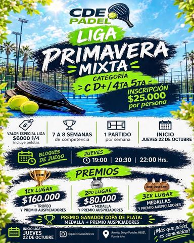 Liga Primavera Mixta de Pádel
