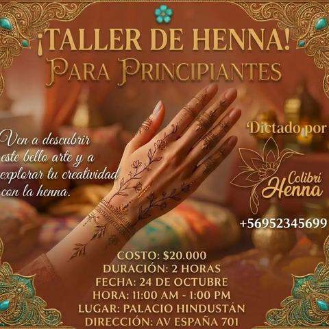 Taller de Henna para Principiantes