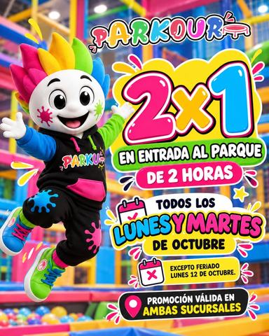Promo 2x1 Parkour Lunes y Martes