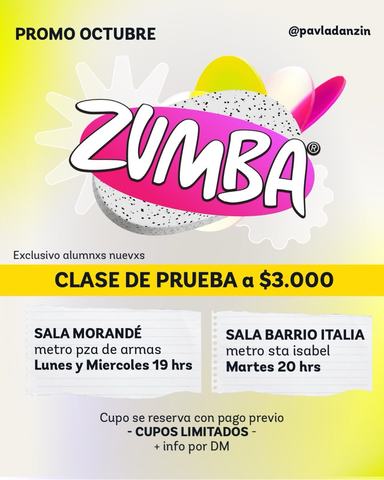 Clase de Zumba (Sala Morandé)