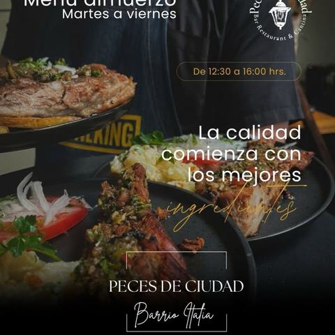 Peces de Ciudad Lunch Menu