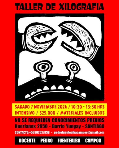 Taller de Xilografía con Pedro Fuentealba