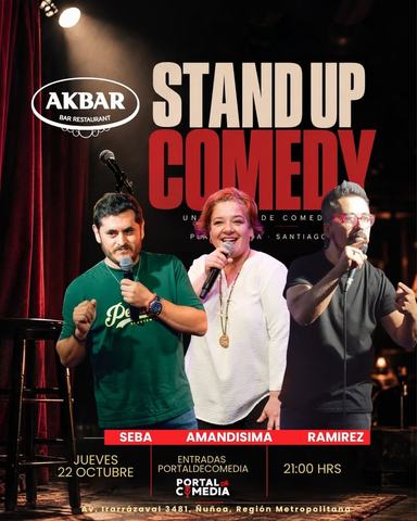 Stand Up Comedy con Seba Saa, Amandisima y Ramirez