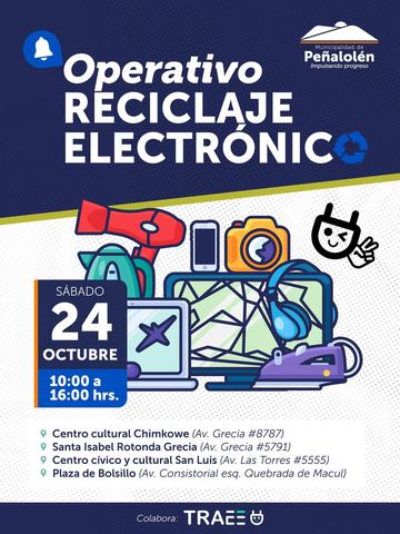 Operativo Reciclaje Electrónico Peñalolén