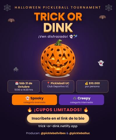 Torneo Trick or Dink - Pickleball UC