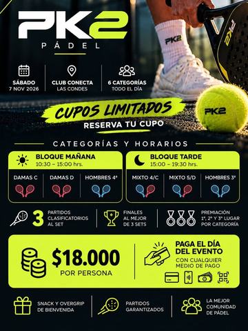 Torneo PK2 Pádel Club Conecta