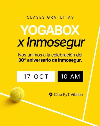 Free YOGABOX classes x Inmosegur