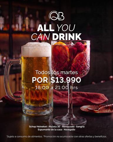 All You Can Drink QB Restaurant