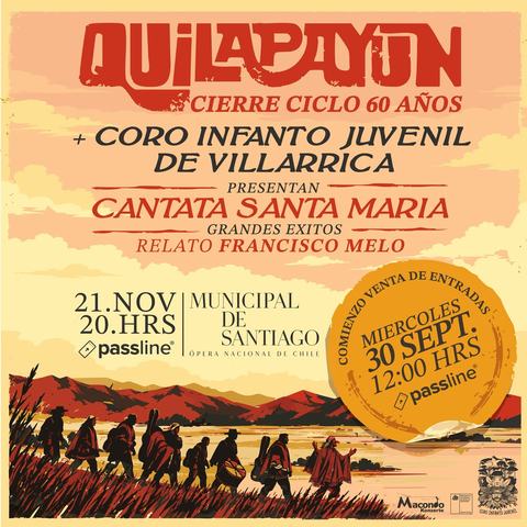 Quilapayún: Cierre Celebración 60 Años