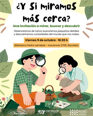 Jornada de exploración "¿Y si miramos más cerca?"