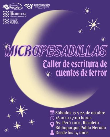 Micropesadillas: Taller de escritura de terror