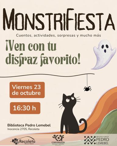 MonstriFiesta en Biblioteca Pedro Lemebel