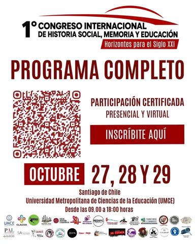 1° Congreso Internacional de Historia Social, Memoria y Educación
