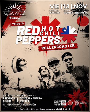 Rollercoaster Tributo Red Hot Chili Peppers