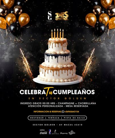 Celebración de Cumpleaños en Sector Golden
