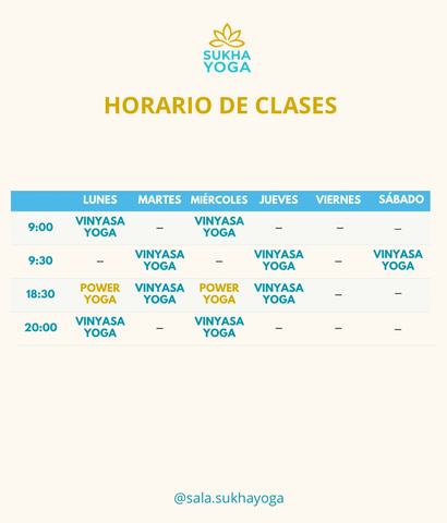 Clases de Yoga en Sala Sukha