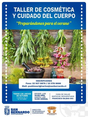 Taller de Cosmética y Cuidado del Cuerpo