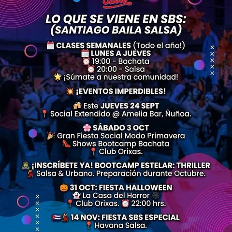 Clases Semanales de Salsa y Bachata