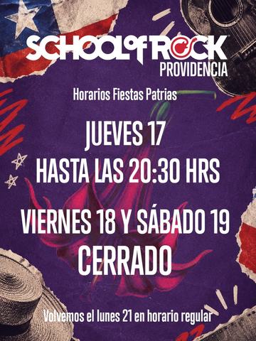 Clases y actividades School of Rock Providencia