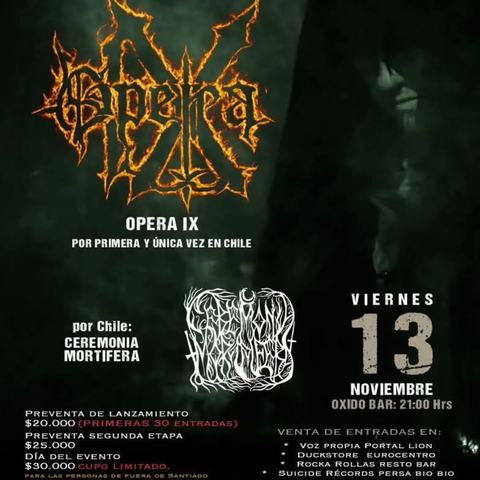 Opera IX for the first time in Chile