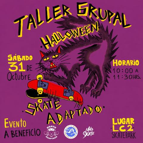 Taller Grupal Halloween Skate Adaptado